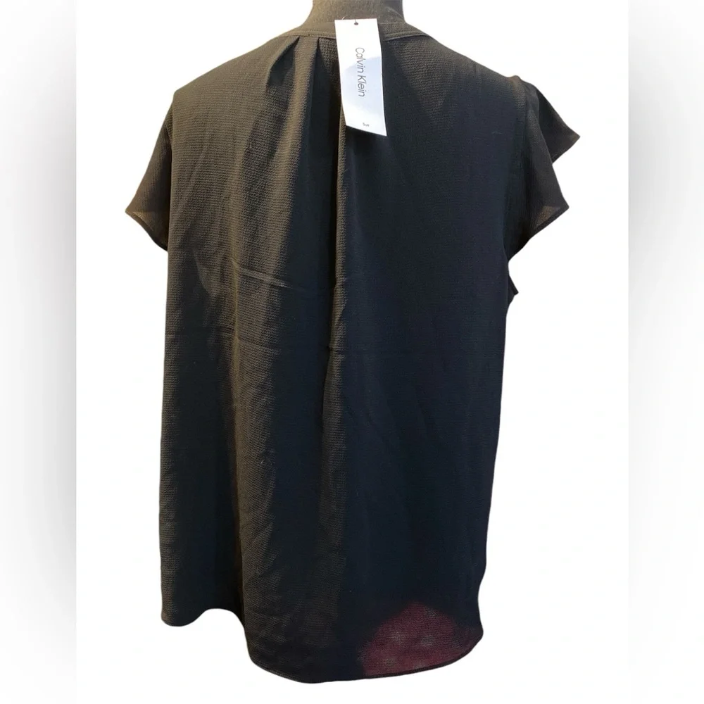 Calvin Klein black blouse size xl NWT - Picture 3 of 4